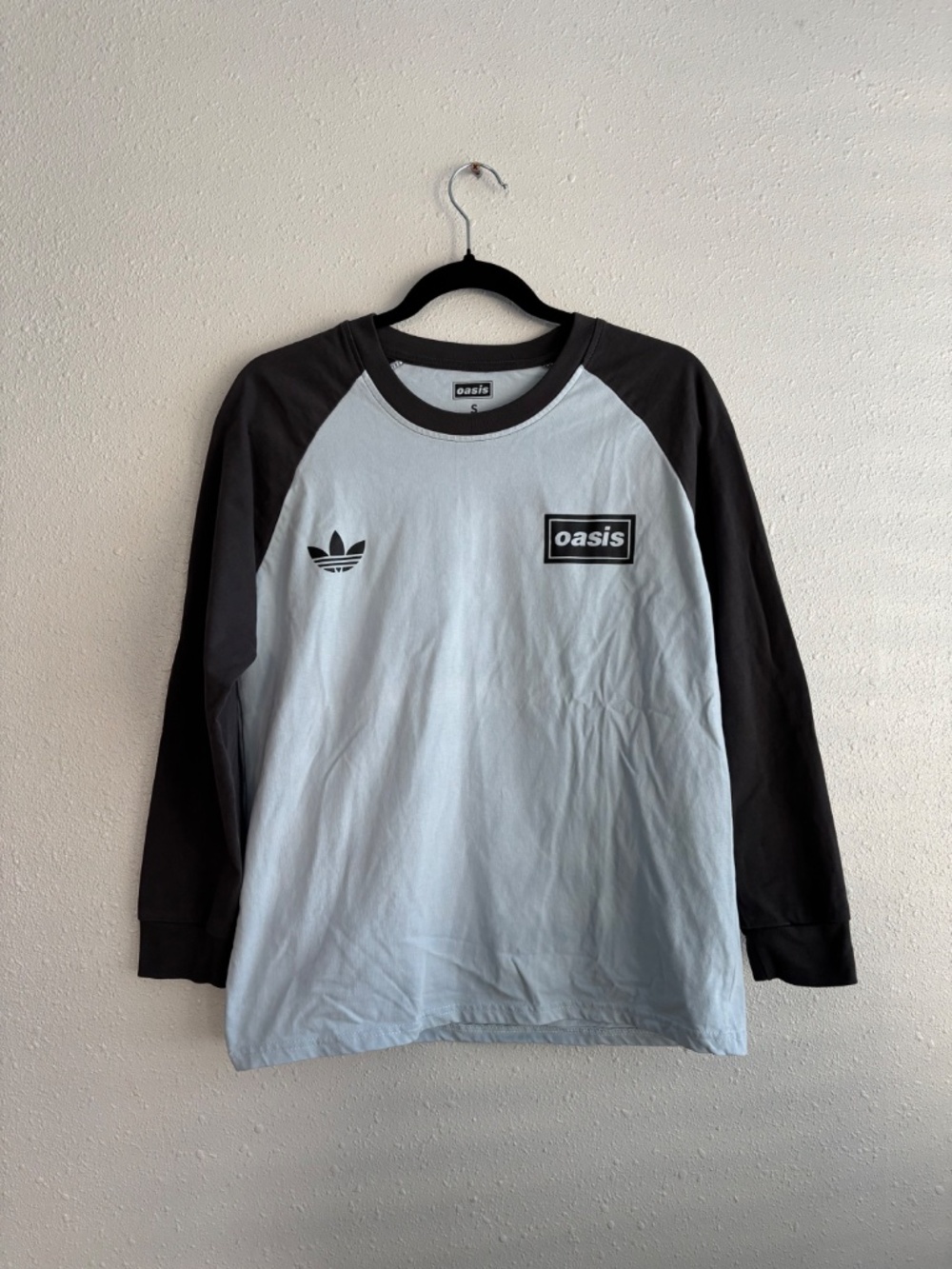 Oasis Adidas Long Sleeve Baseball Concert Tee Live '25